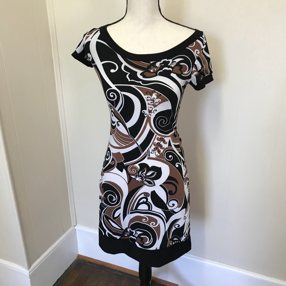 Browns and black dress